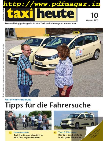 Taxi heute – Oktober 2019