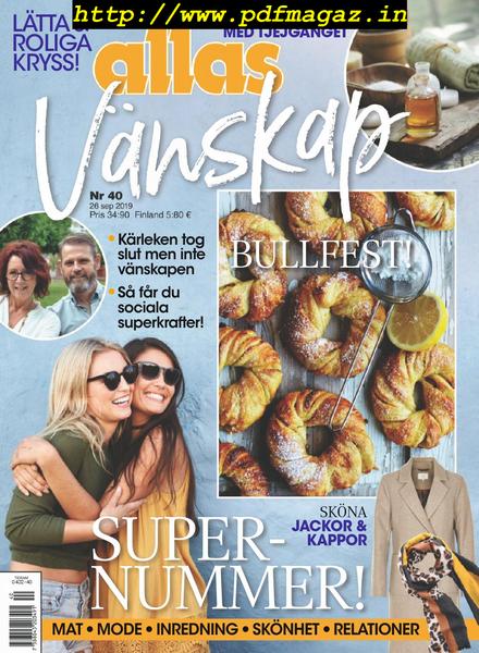 Allas – 26 september 2019