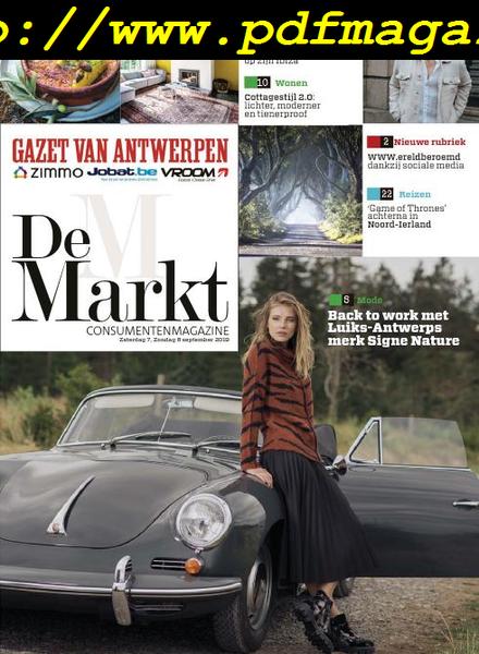 Gazet van Antwerpen De Markt – 07 september 2019