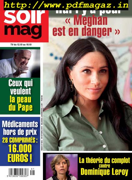 Le Soir Magazine – 12 octobre 2019