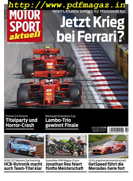 Motorsport Aktuell – 2 Oktober 2019