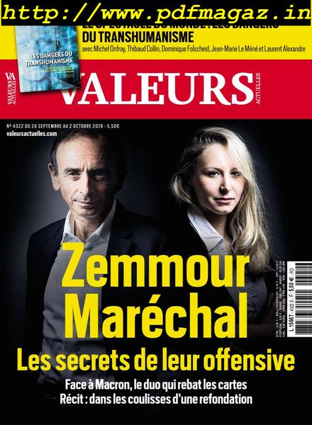 Valeurs Actuelles – 26 septembre 2019