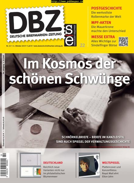 Deutsche Briefmarken-Zeitung – 11 Oktober 2019