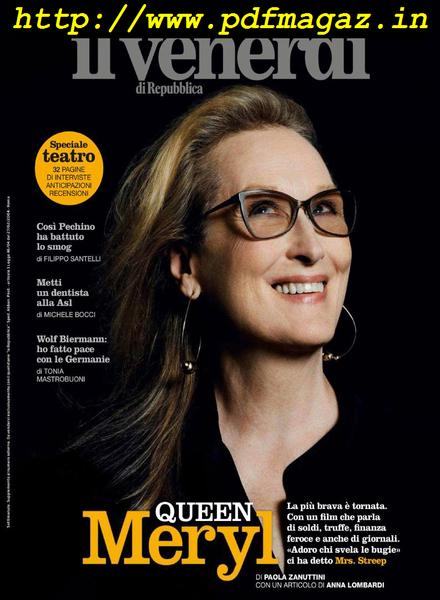 Il Venerdi di Repubblica – 4 Ottobre 2019