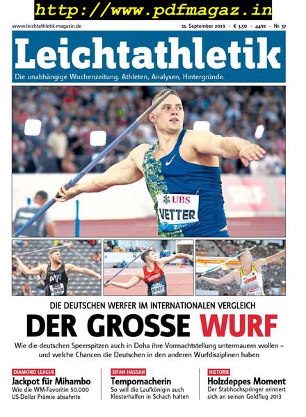 Leichtathletik – 11 September 2019