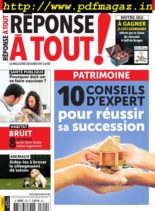 Reponse a Tout – octobre 2019