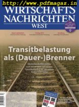 Wirtschaftsnachrichten West – September 2019