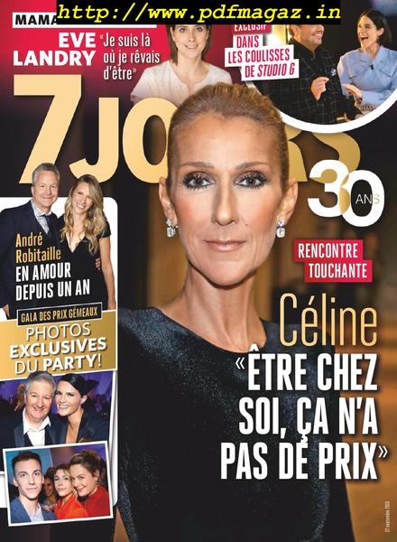 7 Jours – 27 septembre 2019