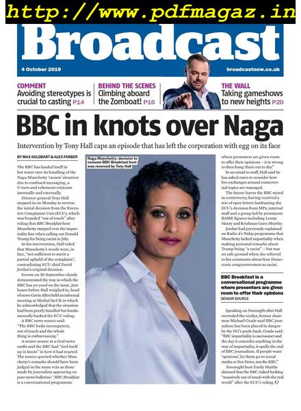Broadcast Magazine – 04 October 2019