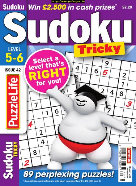 PuzzleLife Sudoku Tricky – October 2019