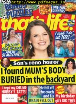 that’s life! – September 26, 2019