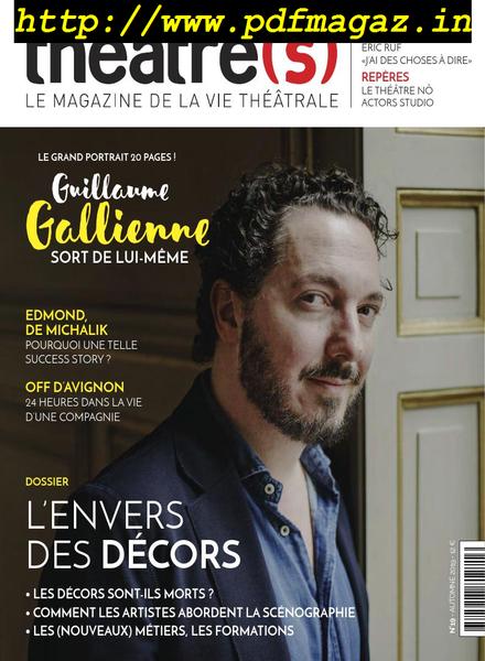 Theatre(s) Magazine – septembre 2019