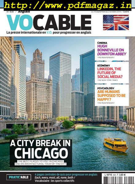 Vocable Anglais – 19 septembre 2019