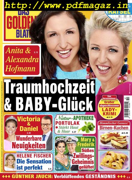 Das Goldene Blatt – 14 Oktober 2019