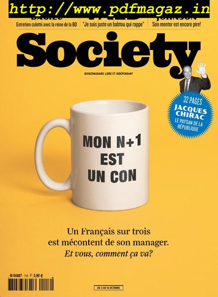 Society – 03 octobre 2019