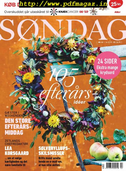 Sondag – 14 oktober 2019