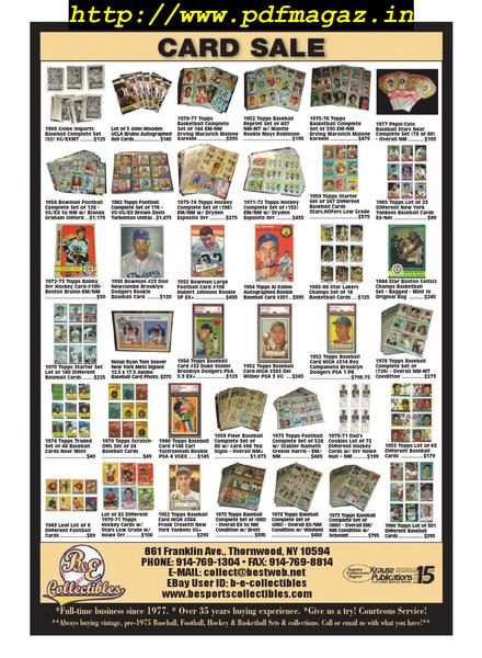 Sports Collectors Digest – August 30, 2019