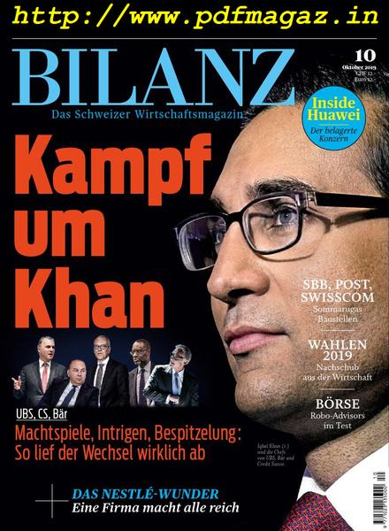 Bilanz – Oktober 2019