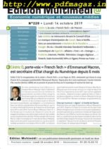edition Multimedia – 14 octobre 2019