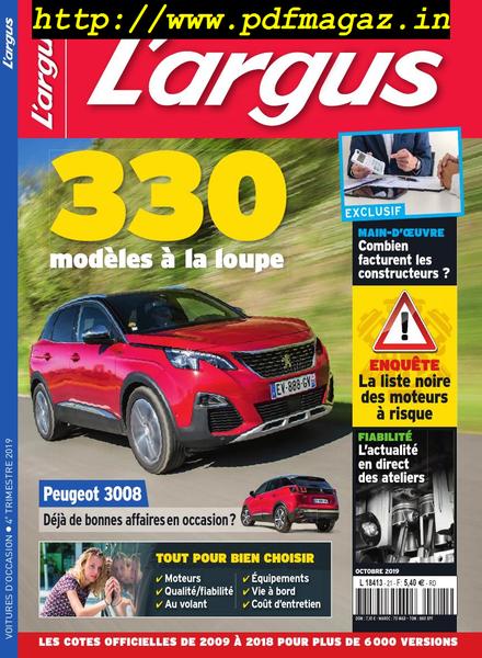 L’Argus Voitures d’Occasion – octobre 2019