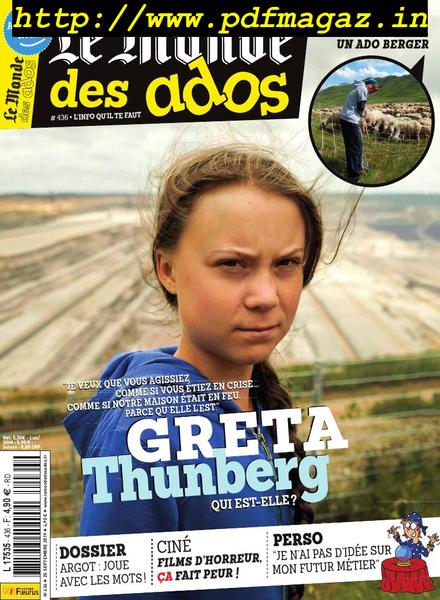Le Monde des Ados – 25 septembre 2019