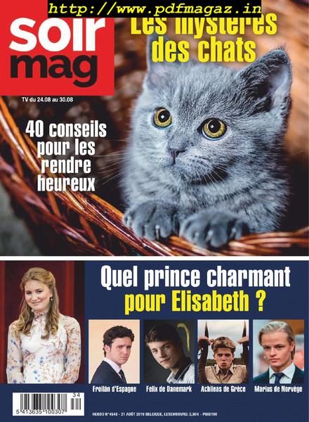 Le Soir Magazine – 23 aout 2019