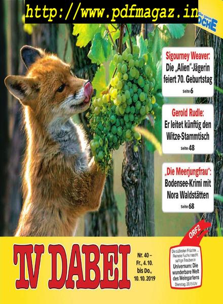 TV Dabei – 02 Oktober 2019