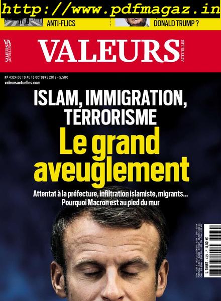 Valeurs Actuelles – 10 octobre 2019