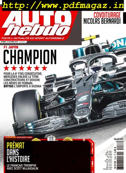 Auto Hebdo – 17 octobre 2019