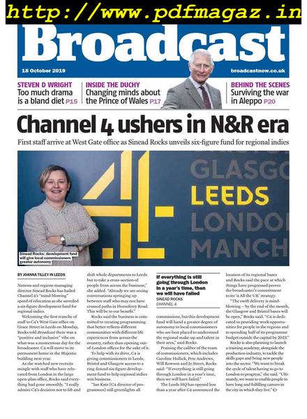Broadcast Magazine – 18 October 2019