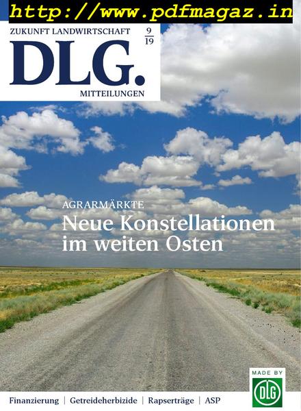 DLG Mitteilungen – August 2019