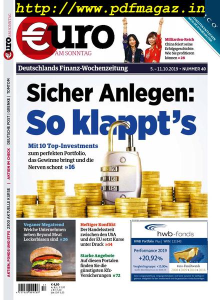 Euro am Sonntag – 05 Oktober 2019