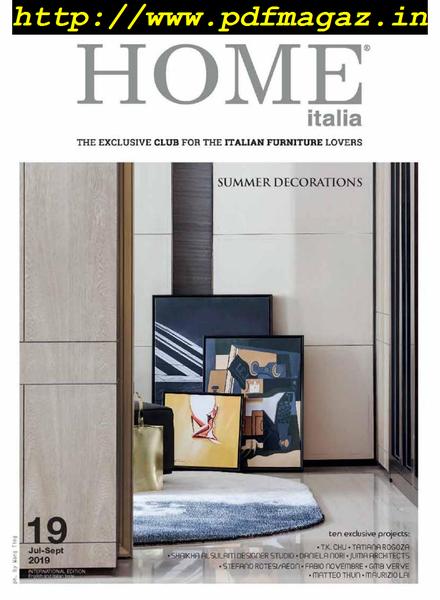 Home Italia – Luglio-Settembre 2019