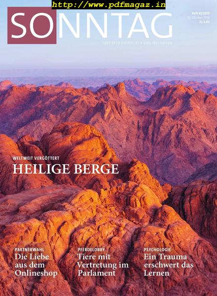 Sonntag – 10 Oktober 2019