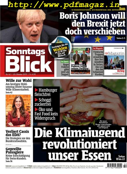 SonntagsBlick – 20 Oktober 2019