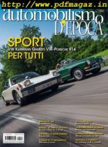 Automobilismo d’Epoca – Settembre 2019
