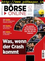 BOrse Online – 17 Oktober 2019