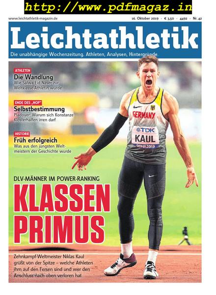 Leichtathletik – 16 Oktober 2019