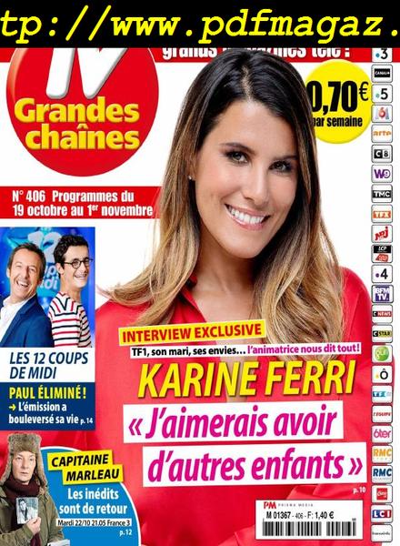 TV Grandes chaines – 14 Octobre 2019