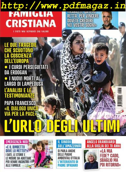 Famiglia Cristiana – 20 Ottobre 2019