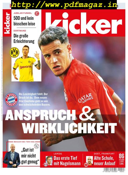Kicker – 21 Oktober 2019