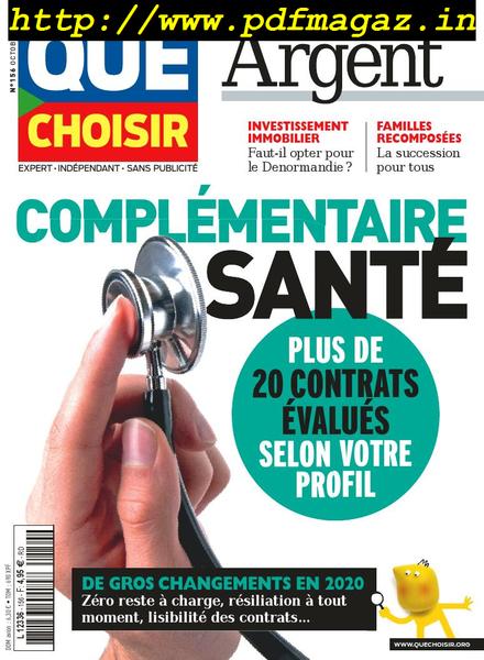 Que Choisir – Hors-Serie Argent – Octobre 2019