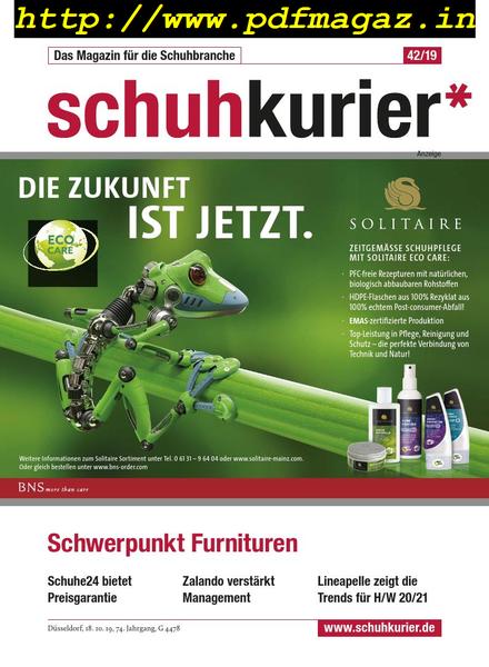 schuhkurier – 14 Oktober 2019