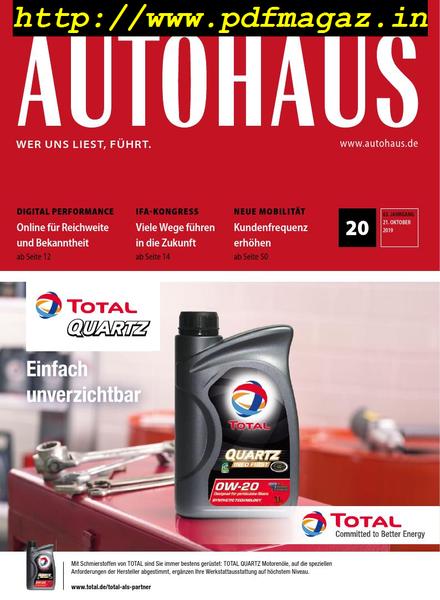 Autohaus – 15 Oktober 2019