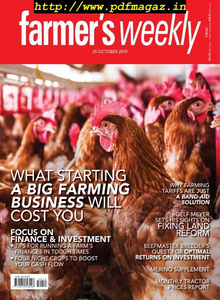 Farmer’s Weekly – 25 October 2019