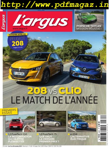 L’Argus – 17 octobre 2019
