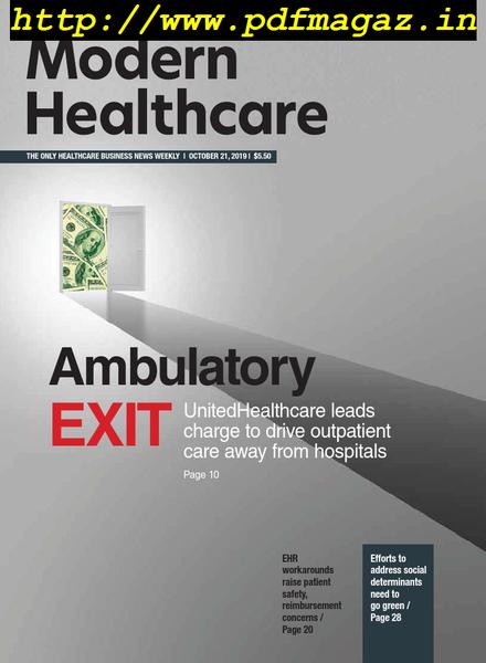 Modern Healthcare – October 21, 2019