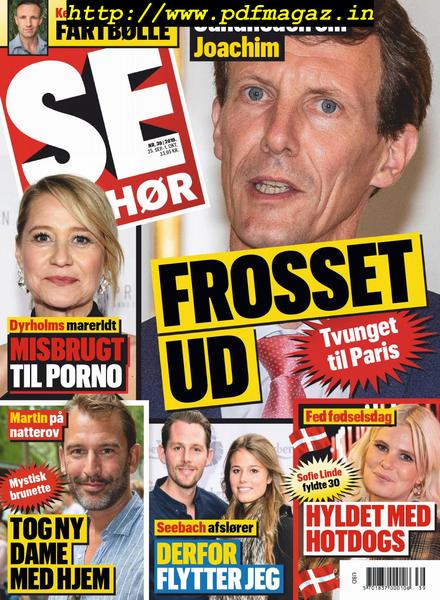 SE og HoR – 25 september 2019