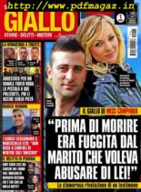 Giallo – 16 Ottobre 2019