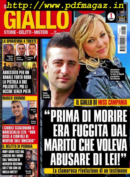 Giallo – 16 Ottobre 2019